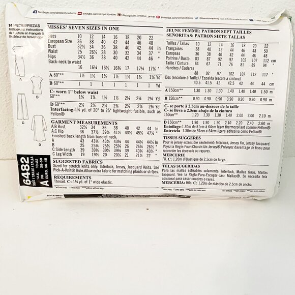 New Look Pattern 6482 - Picture 2 of 3